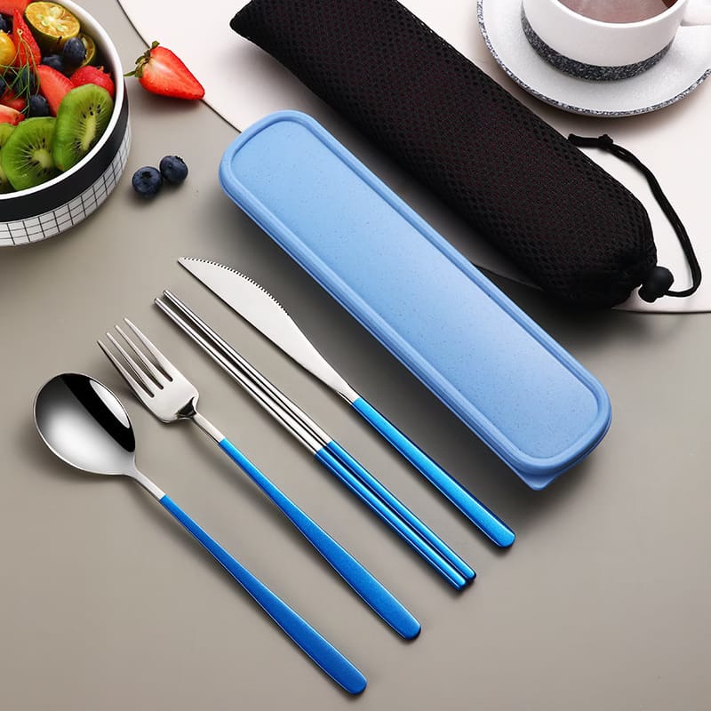 85b13d0f-e200-479f-8a89-bee3f6a3237d.jpg 304 Dinnerware Set Flatware Kitchen Accessories Camping Travel Sets Gold Knife Fork Spoon Portable Cutlery Sets With Case - Image 8